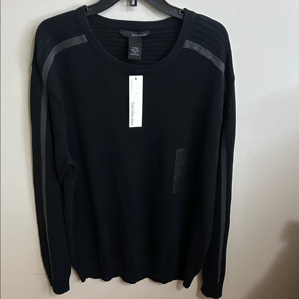 NWT Calvin Klein Men's Black Crewneck Sweater